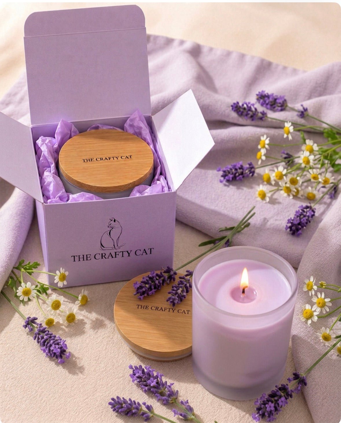 Lavender Dreams 7oz Candle - The Crafty Cat