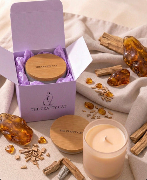 Golden Embers 7oz Candle - The Crafty Cat